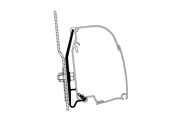 Thule Awning Adapters - Wall Mounted for Compact Vans - Image 12