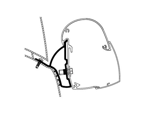 Thule Awning Adapters - Wall Mounted for Compact Vans - Image 13