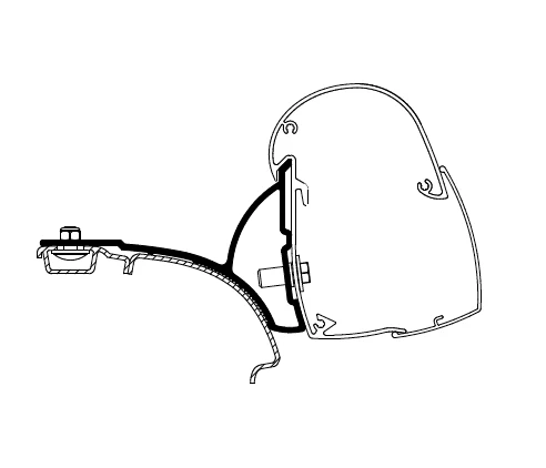 Thule Awning Adapters - Wall Mounted for Compact Vans - Image 14