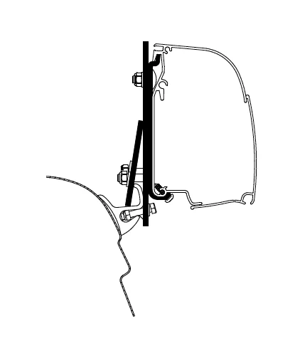 Thule Awning Adapters - Wall Mounted for Compact Vans - Image 18