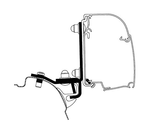 Thule Awning Adapters - Wall Mounted for Compact Vans - Image 19