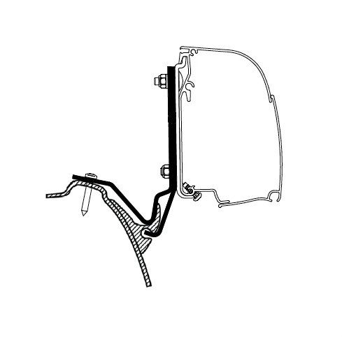 Thule Awning Adapters - Wall Mounted for Compact Vans - Image 22