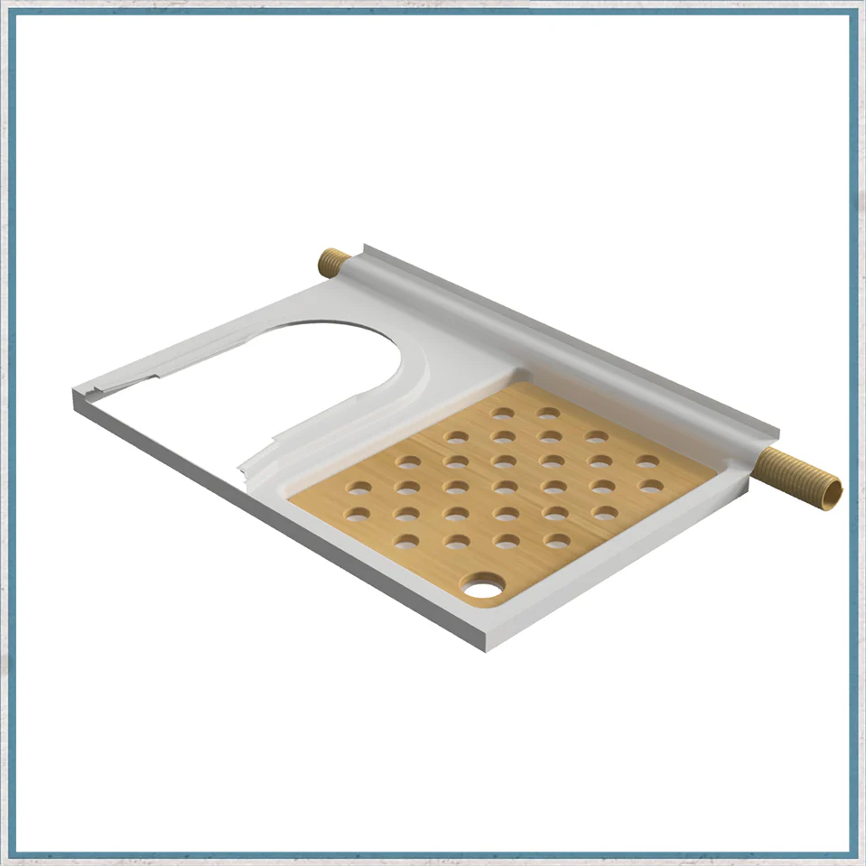 Toilet and Shower Tray With Heating Channel with Optional Duck Board - Image 5