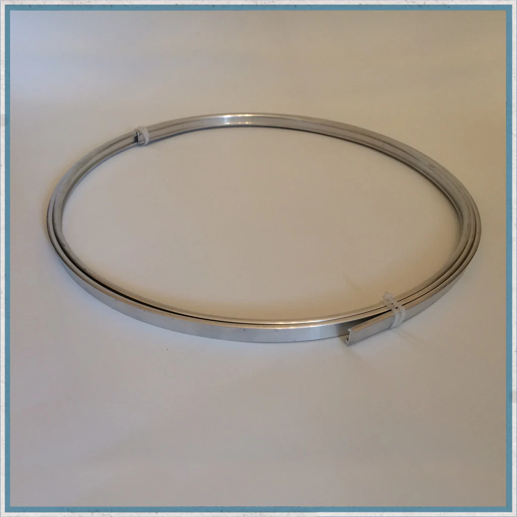 VW Devon aluminium table edge trim & colour insert - Image 3