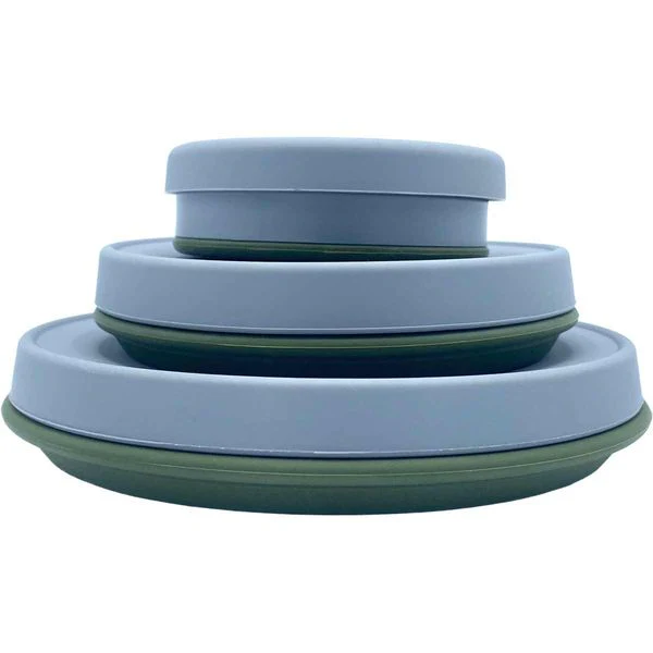 Wolf Outdoors EZI-STOW Collapsible Dining Set 3pk Olive Green - Image 3