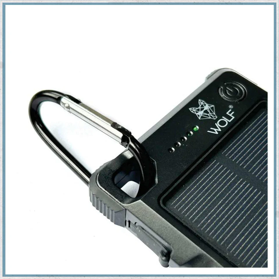 Wolf Outdoors SPB-10 Solar Power Bank Black Edition - Image 3